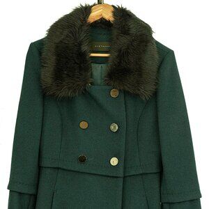 Elie Tahari Peacoat Jacket Green